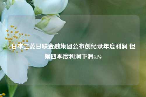 日本三菱日联金融集团公布创纪录年度利润 但第四季度利润下滑41%  第1张