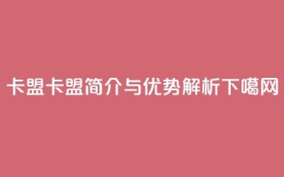 cf卡盟 - cf卡盟简介与优势解析!