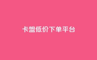 卡盟低价下单平台,自助下单24小时平台 - 拼多多电商 - 哪里可以买拼多多账号