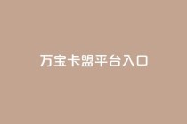 万宝卡盟平台入口,快手点赞链接入口在哪里 - 全网最低价业务网站 - 快手低价二十四小时下单平台