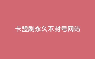 卡盟刷svip永久不封号网站 - 卡盟网站，安全稳定的永久SVIP服务，绝无封号风险~