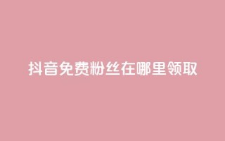 抖音免费粉丝在哪里领取,抖音粉丝点赞在线下单 - 快手自助免费秒刷 - 卡盟秒刷排行榜第一