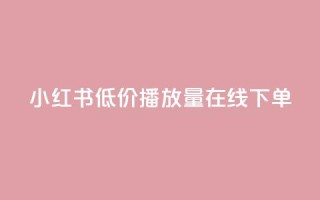 小红书低价播放量在线下单 - ks便宜的下单平台