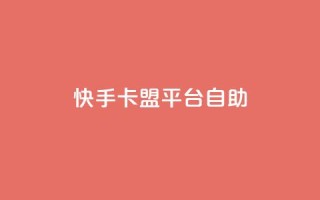 快手卡盟平台自助,子潇网络平台有哪些 - QQ支付平台买赞 - 卡盟最低自助下单官网