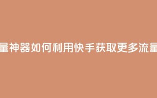 快手流量神器 - 如何利用快手获取更多流量？!