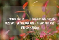 一手货源低价商品，一手货源低价商品怎么卖，打造优质一手货源低价商品，引领消费潮流亿乐社区SUP货源站