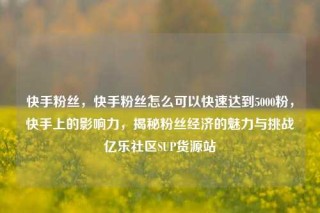 快手粉丝，快手粉丝怎么可以快速达到5000粉，快手上的影响力，揭秘粉丝经济的魅力与挑战亿乐社区SUP货源站