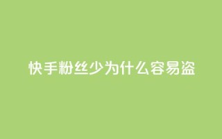 快手粉丝少为什么容易盗,QQ自助业务网 - qq点赞24自助服务 - 快手24小时业务自助平台