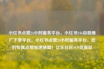 小红书点赞24小时服务平台，小红书24h自助推广下单平台，小红书点赞24小时服务平台，您的专属点赞加速秘籍！亿乐社区SUP货源站