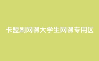 卡盟刷网课大学生网课专用区 - 大学生网课辅助工具 卡盟专属服务揭秘!