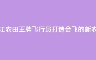 浙江农田“王牌飞行员”打造会飞的“新农具”