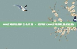 QQ空间精选照片怎么设置 - 如何优化QQ空间照片展示效果!