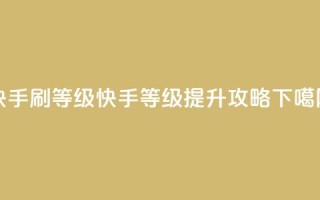 快手刷call等级 - 快手call等级提升攻略！