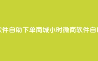 24小时微商软件自助下单商城 → 24小时微商软件自助购物平台