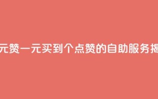 点赞自助1元100赞 - 一元买到100个点赞的自助服务揭秘!