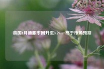 英国4月通胀率回升至3.5%，高于市场预期