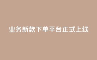 KS业务新款下单平台正式上线