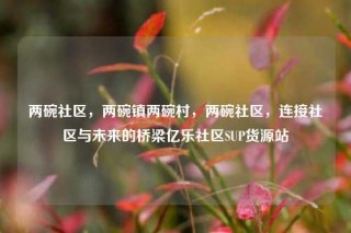 两碗社区，两碗镇两碗村，两碗社区，连接社区与未来的桥梁亿乐社区SUP货源站