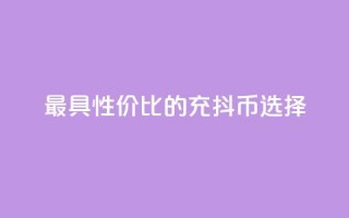 最具性价比的充抖币选择