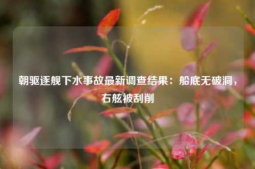 朝驱逐舰下水事故最新调查结果：船底无破洞，右舷被刮削  第1张