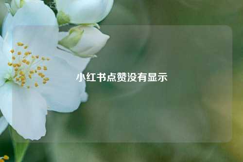 小红书点赞没有显示  第1张