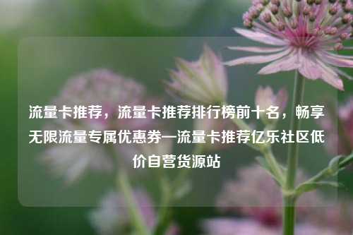 流量卡推荐，流量卡推荐排行榜前十名	，畅享无限流量专属优惠券—流量卡推荐亿乐社区低价自营货源站  第1张