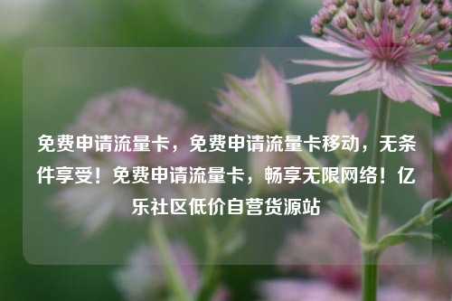 免费申请流量卡，免费申请流量卡移动，无条件享受！免费申请流量卡	，畅享无限网络！亿乐社区低价自营货源站  第1张